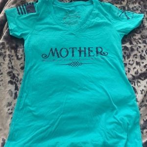 Grunt Style teal "Mother" tee